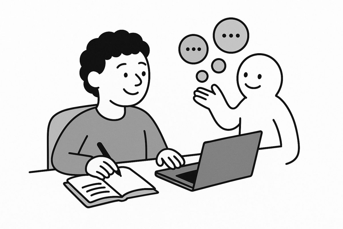 Writing with AI as assistant